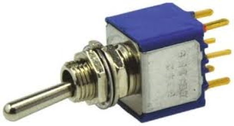 5247CDBSWITCH TOGGLE DPDT 0.4VA 20V | APEM | Переключатель