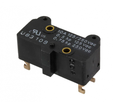 831090C2.AR
SWITCH SNAP ACTION SPDT 10A 250V | Crouzet | Переключатель