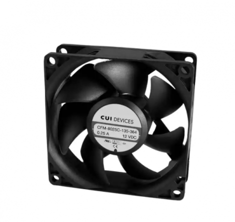 CFM-8020BF-245-401
DC AXIAL FAN, 80 MM SQUARE, 20 M | CUI Devices | Вентилятор