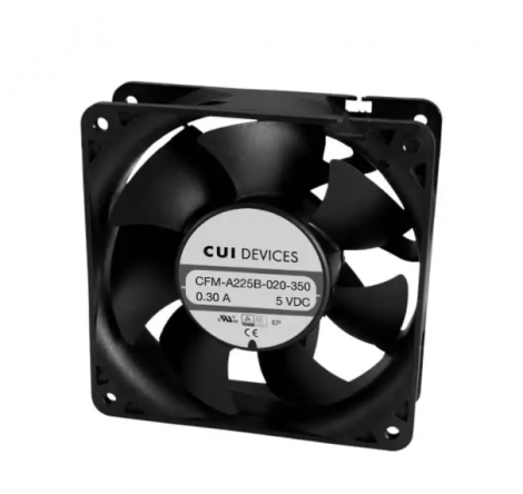CFM-A225B-125-398-20
DC AXIAL FAN, 120 MM SQUARE, 25 | CUI Devices | Вентилятор