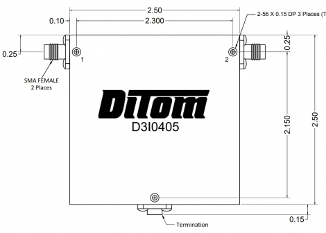 D3I3740Q | DiTom Microwave | Изолятор одного соединения