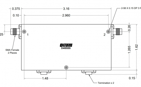 D4I0670 | DiTom Microwave | Двойные соединительные изоляторы