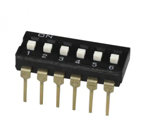 DS04-254-2-12BK-SMT-TR
DIP SWITCH, SPST, 2.54 PITCH, FL | CUI Devices | Переключатель