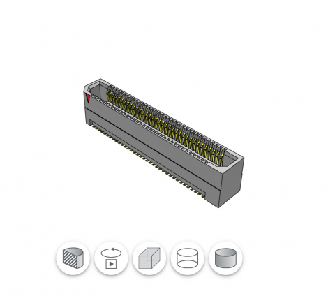 QTE-020-01-L-D-A-L| Samtec | .8мм , двухрядный,  MI TERMINAL ASSE