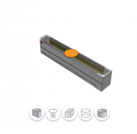 QTS-050-02-F-D-TR| Samtec | .635мм , двухрядный,  HS TERMINAL AS