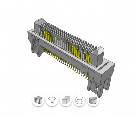 ERF5-020-07.0-L-DV-FL-K-TR| Samtec | .5мм , тип соединения: Гнездо, центральная стрип Контакт,   сборка