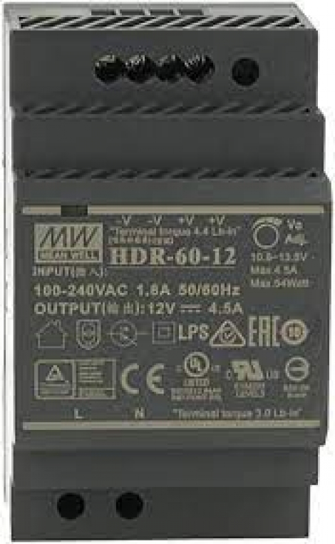 HDR-60-12 | MEAN WELL |Преобразователь AC/DC
