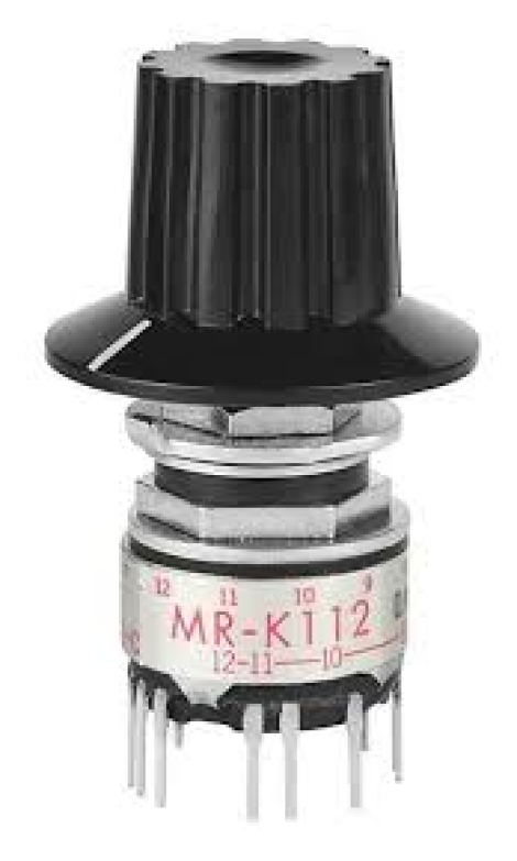 MRK112-ASWITCH ROTARY 2-12POS 04VA 28V - NKK Switches - Переключатель