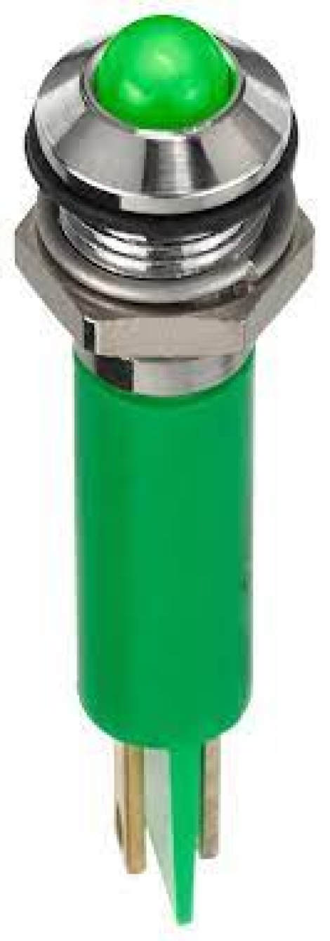 Q8P1CXXG24EINDICATOR 24V 8MM PROMINENT GRN | APEM | Индикатор