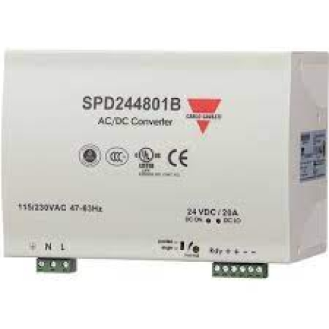 SPD244801B | Carlo Gavazzi | источник питания 480W, 24Vdc, Connectors, PFC and parallel function