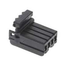 174922-2CONN PLUG HOUSING 4POS BLACK | TE Connectivity | Корпус