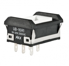 UB216KKW015C-1JB
SWITCH PUSHBUTTON SPDT 5A 125V - NKK Switches - Кнопка